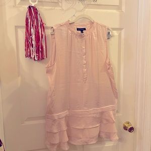 Banana Republic Factory ruffle tunic in blush pink